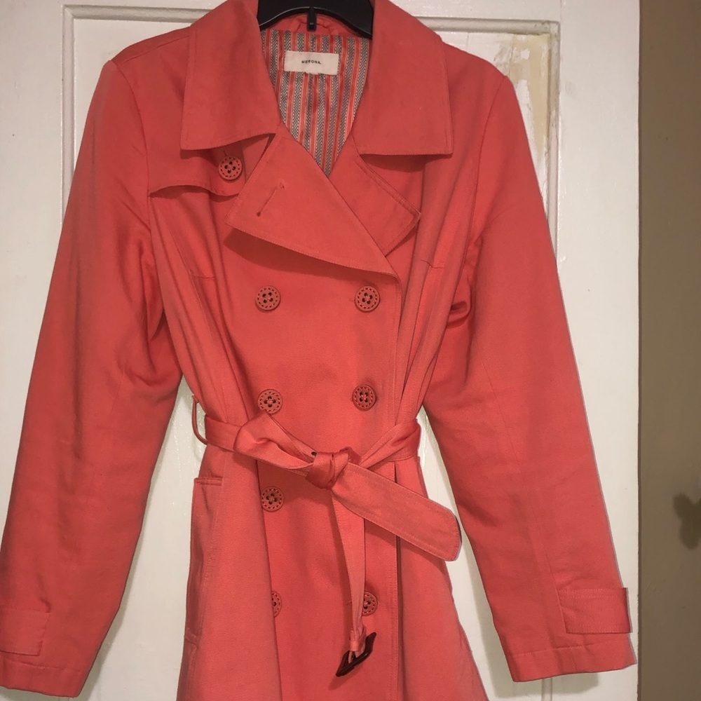Bright Canvas Trench Coat